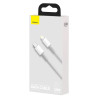 Baseus High Density Braided Series Fast Charging Data Cable USB-C - Lightning 20W 1m / white