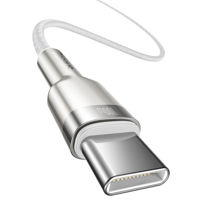 Baseus Cafule Metal Series Data Cable USB-C - USB-C 100W 1m / White
