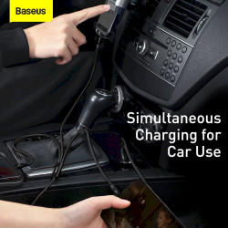 Baseus Rapid Series 3in1 Fast Charging Cable USB-C - USB-C/Lightning/MicroUSB 20W 1.5m / black