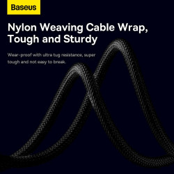 Baseus StarSpeed 3in1 Fast Charging Cable USB-A - USB-C/Lightning/MicroUSB 3.5A 1.2m / Black