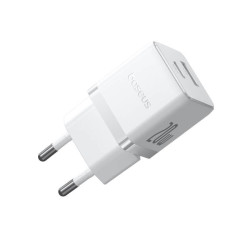 Baseus Palm Fast Charger USB-A + USB-C 20W / White