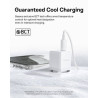 Baseus Palm Fast Charger USB-A + USB-C 20W / White