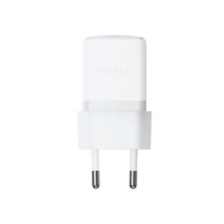 Baseus Palm Fast Charger USB-C 20W + Data Cable USB-C/USB-C 1m / White