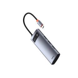 Baseus Metal Gleam Series 7-in-1 USB-C HUB Docking Station / Space Grey
