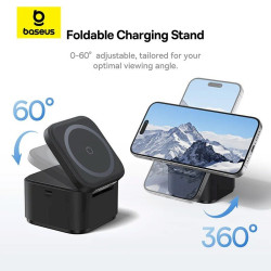 Baseus MagPro 3in1 Magnetic Wireless Charger 25W / Cosmic Black