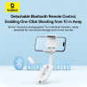 Baseus TechShot Series Dual-Support Selfie Stick / Moon White