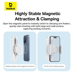 Baseus TechShot Series Dual-Support Selfie Stick / Moon White