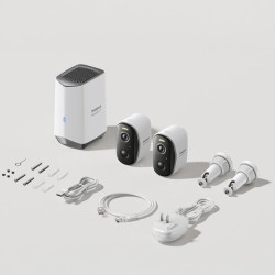 Baseus Security N1 Outdoor Camera 2K 2-Cam Kit Set with Base