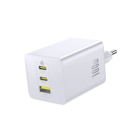 Baseus EnerFill FE11 Fast Charger USB-A + USB-C + USB-C 100W / Moon White