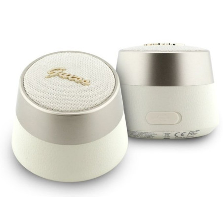 Guess Script Metal Logo Bluetooth Speaker 5W gold