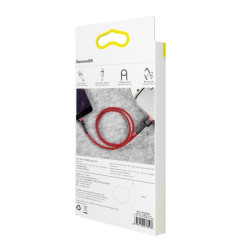 Baseus Cafule USB Lightning Charging Cable 2.4A 1m / black/red