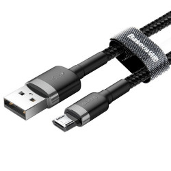 Baseus Cafule Micro USB Cable 2.4A 1m / gray/black