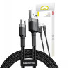 Baseus Cafule Micro USB Cable 2.4A 1m / gray/black