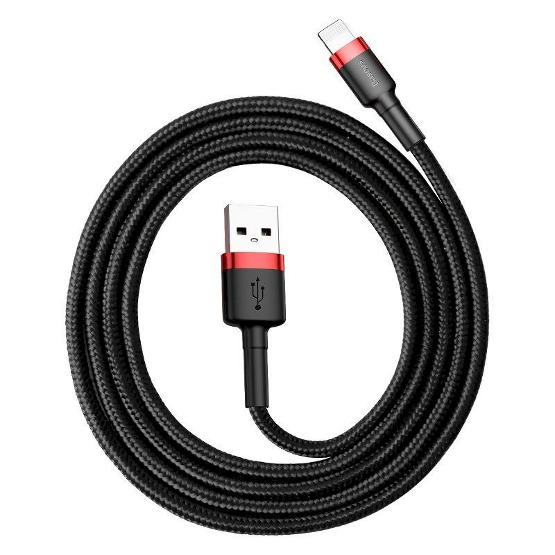 Baseus Cafule USB Lightning Cable 1.5A 2m / black/red
