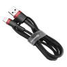 Baseus Cafule USB Lightning Cable 2.4A 1m / red/black