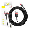 Baseus Cafule USB Lightning Cable 2.4A 1m / red/black