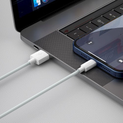 Baseus Simple Wisdom Data Cable Kit USB to Lightning 2.4A 1.5m (2pcs/set) / white