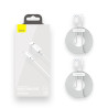 Baseus Simple Wisdom Data Cable Kit USB to Lightning 2.4A 1.5m (2pcs/set) / white