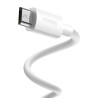 Baseus Simple Wisdom Data Cable Kit USB to Micro 2.1A (2PCS/Set) 1.5m / white