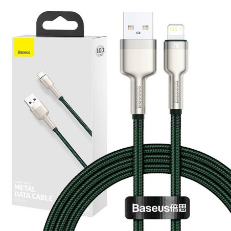 Baseus Cafule USB Cable for Lightning 2.4A 1m / green