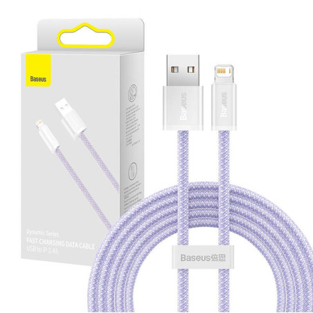 Baseus Dynamic Charging Cable USB to Lightning 2.4A 2m / Purple