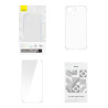 Baseus Crystal Series Case for iPhone 14 Plus + Tempered Glass / transparent