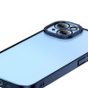Baseus Glitter Transparent Case and Tempered Glass Set for iPhone 14 Plus / blue