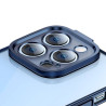 Baseus Glitter Transparent Case and Tempered Glass Set for iPhone 14 Pro / blue