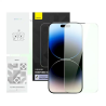 Baseus Crystal Series Tempered Glass Screen Protector with Eye Protection Filter for iPhone 14 Pro / transparent