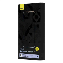 Baseus Crystal Series Tempered Glass Screen Protector with Eye Protection Filter for iPhone 14 Pro / transparent