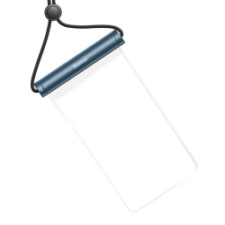 Baseus AquaGlide Waterproof Phone Case with Cylindrical Slide Lock / blue