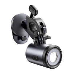 Baseus PrimeTrip 2-in-1 Bike Mount Phone Holder + Flashlight / black