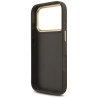 Guess 4G Big 4G Classic Logo Big Strap Metal Buttons Case for iPhone 17 Pro Brown
