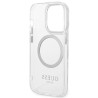 Guess GUHMP14LHTRMS Metal Outline Magsafe Hardcase for iPhone 14 Pro 6,1" / silver