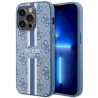 Guess GUHMP14LP4RPSB Hardcase 4G Printed Stripes MagSafe for iPhone 14 Pro 6.1" / blue