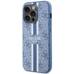 Guess GUHMP14LP4RPSB Hardcase 4G Printed Stripes MagSafe for iPhone 14 Pro 6.1" / blue