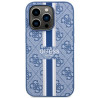 Guess GUHMP14LP4RPSB Hardcase 4G Printed Stripes MagSafe for iPhone 14 Pro 6.1" / blue