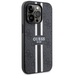 Guess GUHMP14LP4RPSK Hardcase 4G Printed Stripes MagSafe for iPhone 14 Pro 6.1" / black