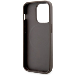 Guess GUHMP14LP4RPSW Hardcase 4G Printed Stripes MagSafe for iPhone 14 Pro 6.1" / brown