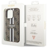 Guess GUHMP14LP4RPSW Hardcase 4G Printed Stripes MagSafe for iPhone 14 Pro 6.1" / brown