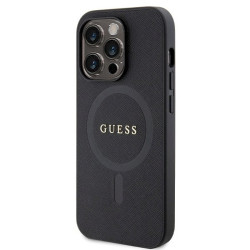Guess GUHMP14LPSAHMCK Saffiano MagSafe Hardcase for iPhone 14 Pro 6.1" / black