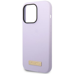 Guess GUHMP14LSBPLU Silicone Logo Plate MagSafe Hardcase for iPhone 14 Pro 6,1" / purple