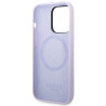 Guess GUHMP14LSBPLU Silicone Logo Plate MagSafe Hardcase for iPhone 14 Pro 6,1" / purple