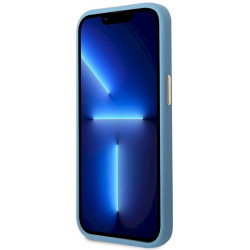 Guess GUHMP14LU4GPRB Hardcase 4G Logo Plate MagSafe for iPhone 14 Pro 6.1" / blue