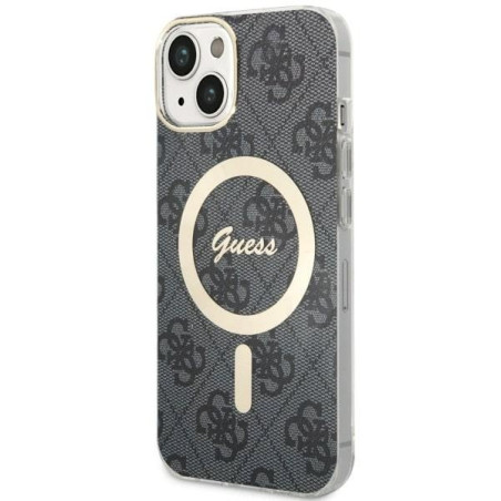 Guess GUHMP14MH4STK Hardcase 4G MagSafe for iPhone 14 Plus / 15 Plus 6.7" / black