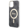 Guess GUHMP14MH4STK Hardcase 4G MagSafe for iPhone 14 Plus / 15 Plus 6.7" / black