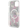 Guess GUHMP14MHCFWSA Hardcase Flower MagSafe for iPhone 14 Plus / 15 Plus 6.7" / khaki