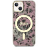 Guess GUHMP14MHCFWSP Hardcase Flower MagSafe for iPhone 14 Plus / 15 Plus 6.7" / pink