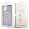 Guess GUHMP14MHCMCGU Hardcase Glitter Gold MagSafe for iPhone 14 Plus / 15 Plus 6.7" / purple