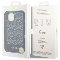 Guess GUHMP14MHGCFSEK hardcase GCube Stripes MagSafe for iPhone 14 Plus / 15 Plus 6.7" / black